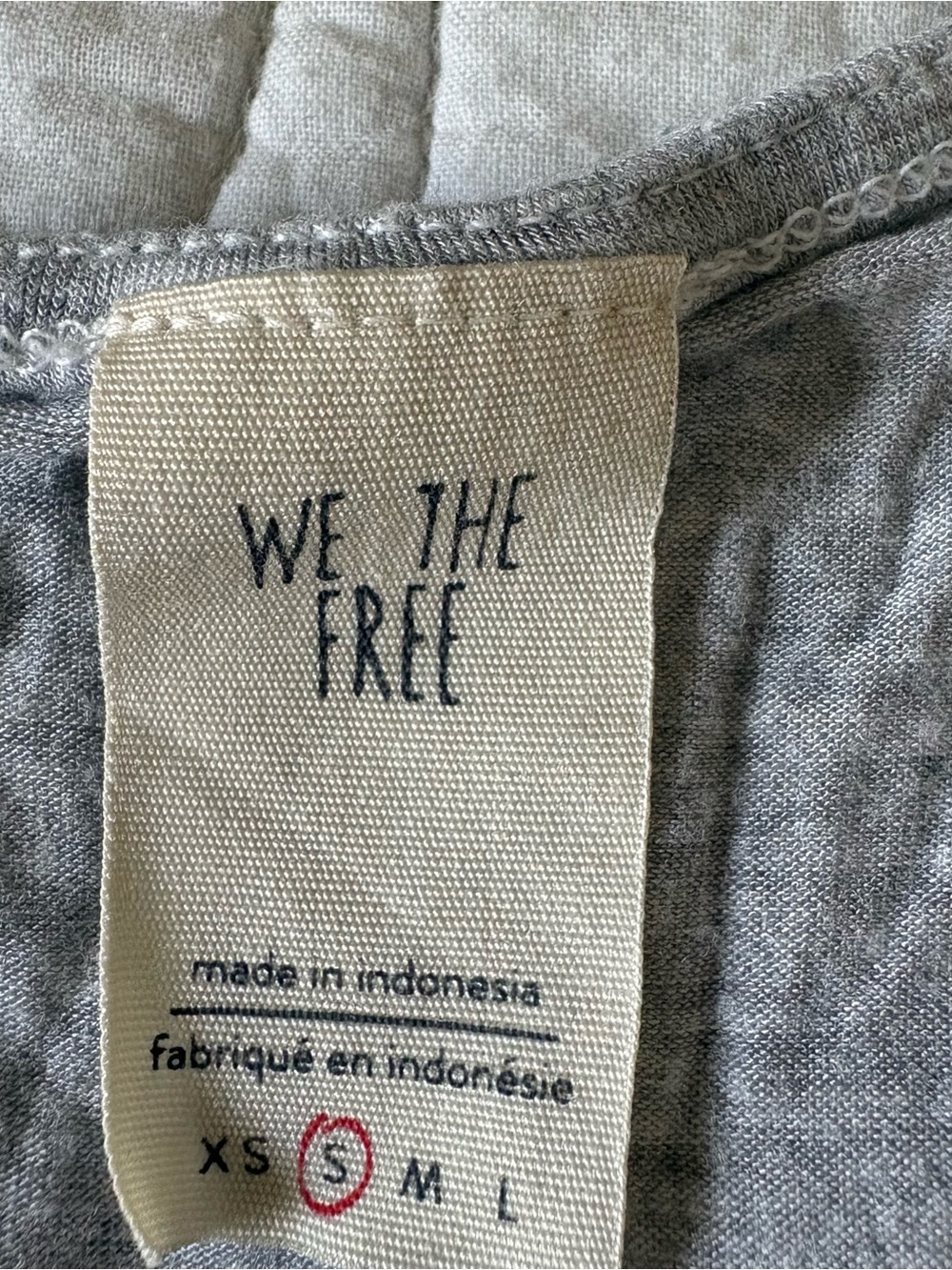 We The Free Gray Ruffled Hem Tank Top - Picture 2 of 4